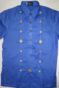 Sun & Stars Everyday Barong in Royal Blue