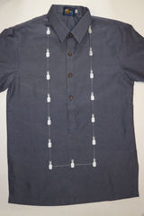 Pineapple Everyday Barong in Grey Chambray