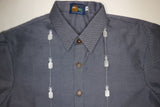 Pineapple Everyday Barong in Grey Chambray