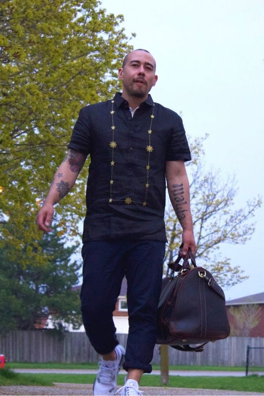 Sun & Stars Everyday Barong in Black