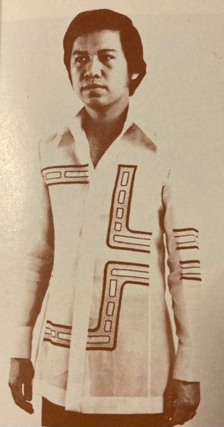 Journey of the Barong Tagalog, 20th Century Philippines, Part 19: 1970’s Op Art Barongs